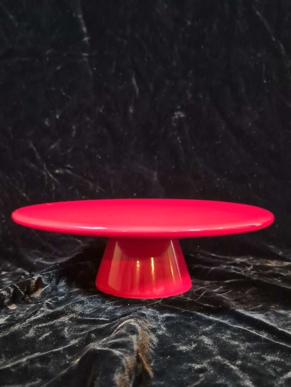 Sur La Table Red Pedestal Cake Stand